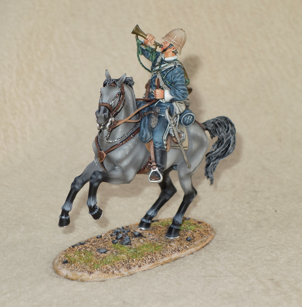 Figurine First Legion Guerre Anglo-Zouloue - Trompette 17th Lancers Britannique ZUL030