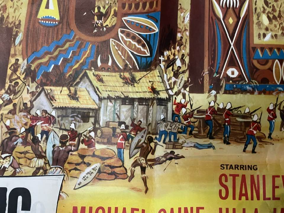 RARE ZULU FILM RE RELEASE QUAD POSTER Ian Knight s Anglo Zulu History rare-zulu-film-re-release-quad-poster-ian-knight-s-anglo-zulu-history