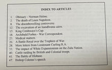SIXTH ISSUE OF THE JOURNAL OF THE ANGLO-ZULU WAR HISTORICAL SOCIETY