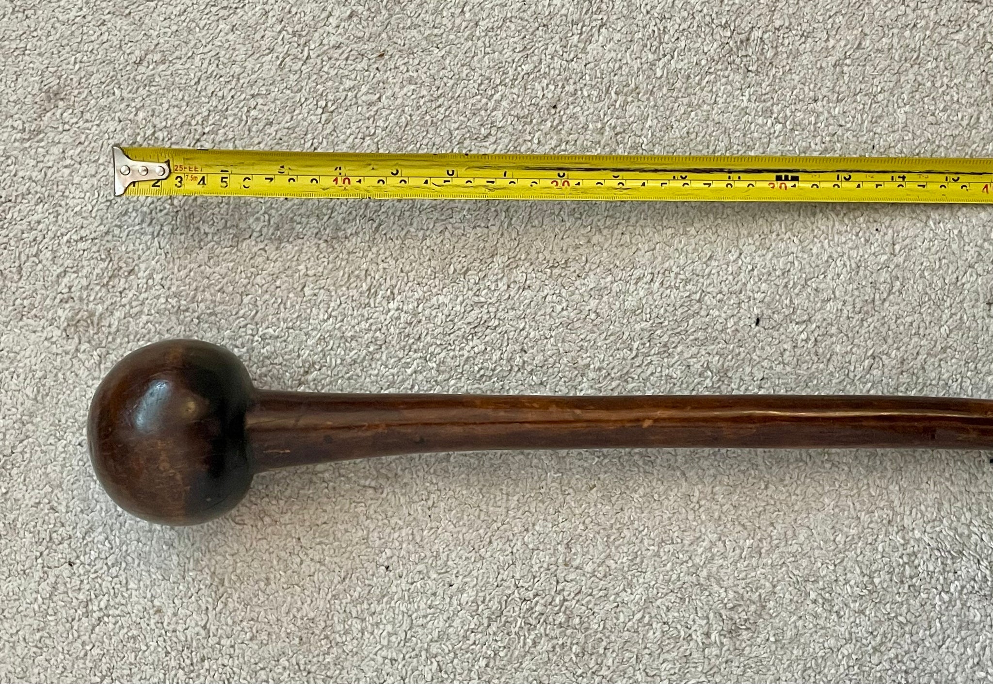 A 19th CENTURY ZULU FIGHTING KNOBKERRIE 28 Inches Ian Knight s a-19th-century-zulu-fighting-knobkerrie-28-inches-ian-knight-s