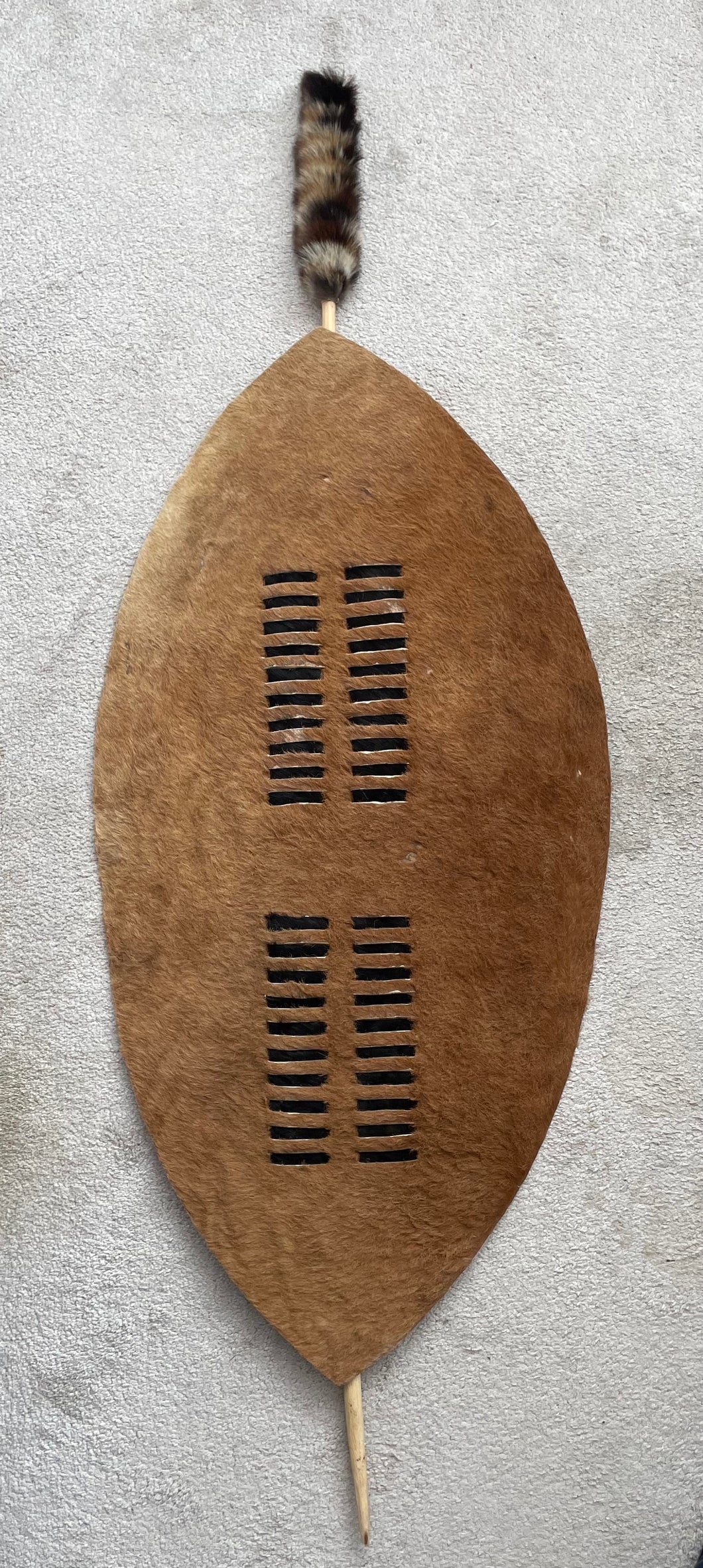 IMPRESSIVE MODERN ZULU SHIELD - 38 x 20 Inches