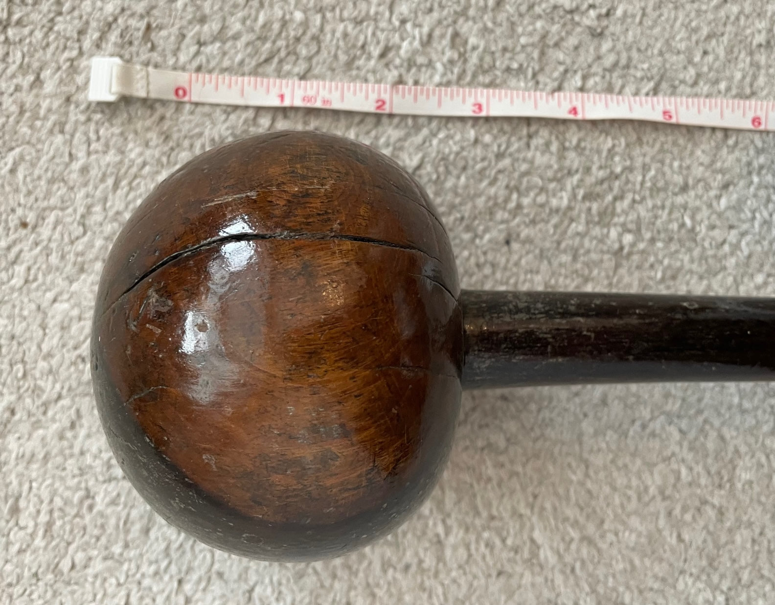 BEAUTIFUL 19th CENTURY ZULU FIGHTING KNOBKERRIE 25 Ins Ian Knight s beautiful-19th-century-zulu-fighting-knobkerrie-25-ins-ian-knight-s
