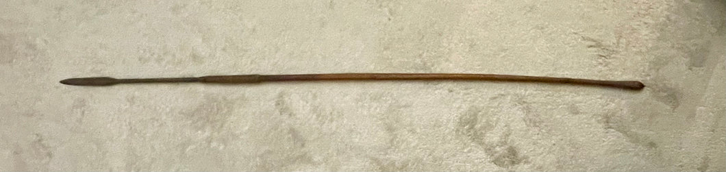 LATE 19th C ZULU THROWING SPEAR, ISIJULA - 53 Inches/4.5 Inches Blade