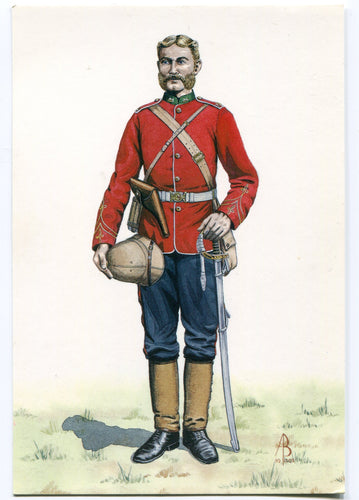 POSTCARD; OFFICER OF THE 24th REGIMENT 1879