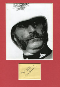 Mounted Autograph - Nigel Green, Portrayed Colour Sergeant Borne in ZULU