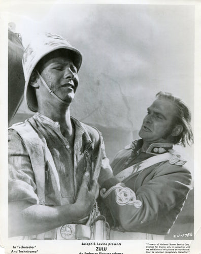 Black & White Photo Still from 'ZULU' - Evacuation of the Hospital Building