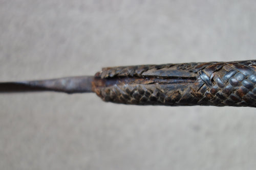 LARGE-BLADED 19th CENTURY ZULU STABBING SPEAR, IKLWA