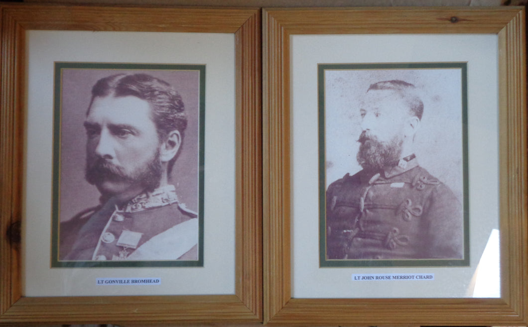 TWO MODERN FRAMED PORTRAITS OF CHARD AND BROMHEAD