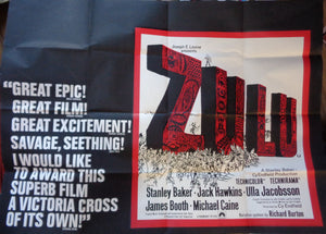 Zulu Original Film Poster - 1972 Re-Release