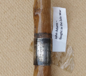 INTERESTING SWAGGER STICK WITH ANGLO-ZULU WAR CONNECTION