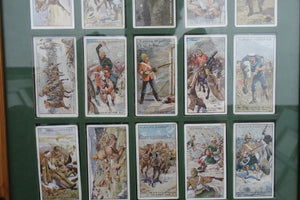 NICELY MOUNTED CIGARETTE CARD DISPLAY VC HEROES