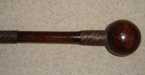 AN ATTRACTIVE WIRE-BOUND ZULU KNOBKERRY, IWISA