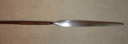 A VERY FINE 19th CENTURY ZULU STABBING SPEAR, IKLWA