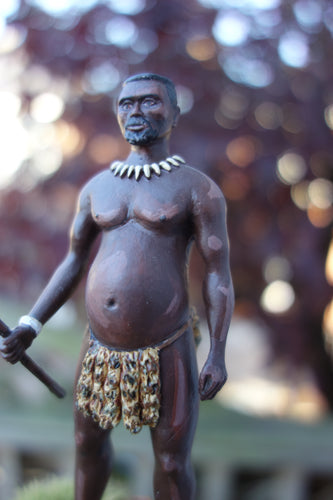 BEAUTIFULLY PAINTED MODEL OF KING CETSHWAYO