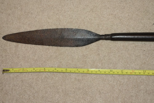 SOLID 19th CENTURY ZULU STABBING SPEAR