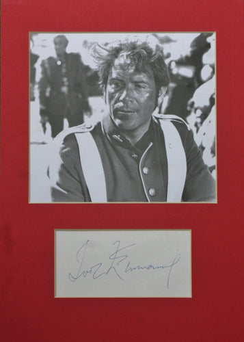 1964 ZULU Movie - Ivor Emmanuel (Private Owen) Autograph in mount