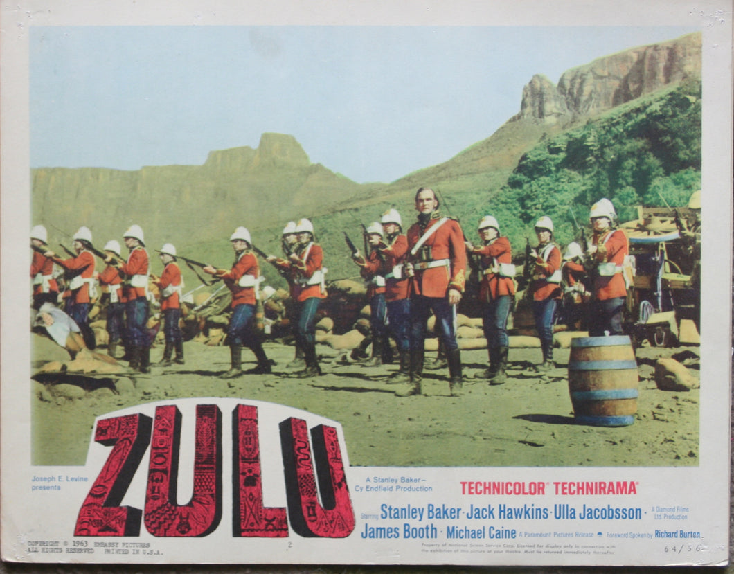1964 Movie 'ZULU' - Individual U.S. Lobby Card - First Cinema Release!