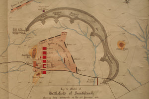 Two 1960s Hand-Drawn Maps of the iSandlwana Campaign Prepared For Battlefield Display
