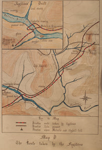 Two 1960s Hand-Drawn Maps of the iSandlwana Campaign Prepared For Battlefield Display