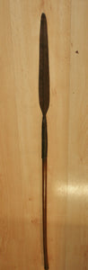 Impressive 19th Century Zulu Stabbing Spear, Iklwa - Hand-Beaten Blade & 54 Inches Long