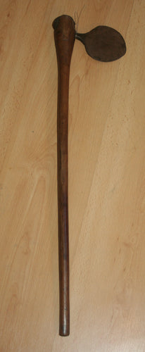 Spectacular 19th Century Zulu Ceremonial Axe with Unusual Round Blade