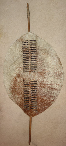 LARGE EARLY 20TH CENTURY ZULU OR SWAZI SHIELD