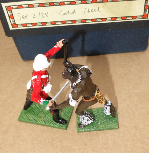 Little Legion - Toy Soldiers - Cold Steel - 24th Soldier & Zulu Warrior Hand-To-Hand