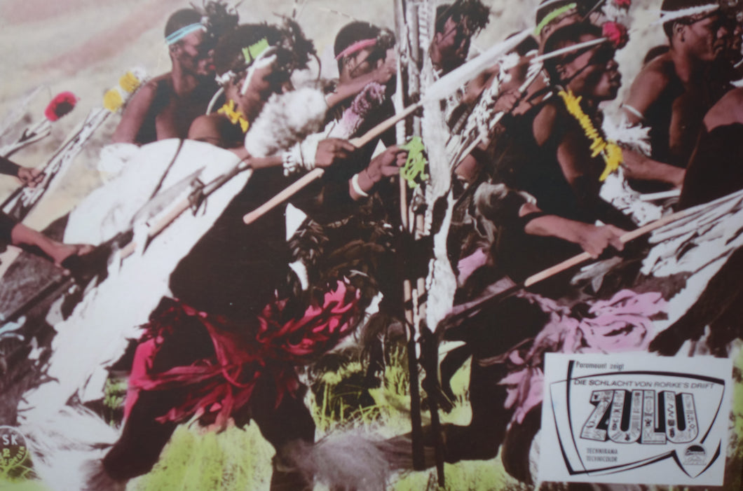 ZULU FILM: Reproduction Zulu lobby cards - Charging Zulus