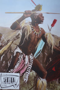 ZULU FILM: Reproduction Zulu lobby cards - A charging Zulu