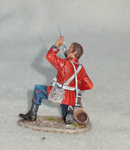First Legion Anglo-Zulu War Painted Figure - Private, 24th Regiment, struck while kneeling.