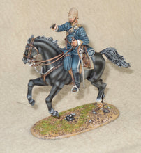 First Legion Anglo-Zulu War Painted Figure - Officer, 17th Lancers, charging with drawn pistol.