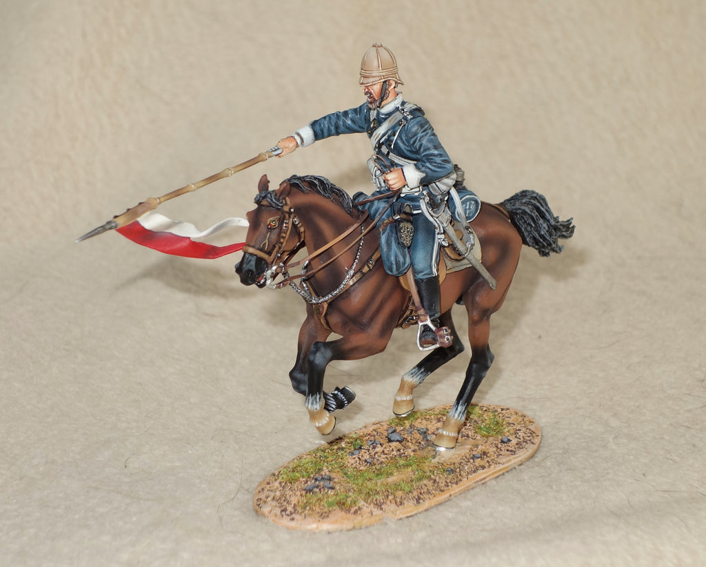 Figurine First Legion - Guerre Anglo-Zouloue - 17th Lancers Trumpeter ZUL030 - 60mm