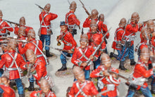 First Legion Anglo-Zulu War Painted Figure - Private, 24th Regiment, leaning forward to fire.
