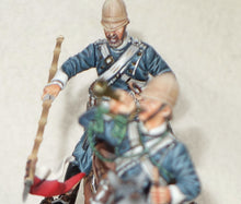 First Legion Anglo-Zulu War Painted Figure - Private, 17th Lancers, cantering, presenting lance.