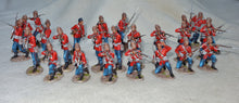 First Legion Anglo-Zulu War Painted Figure - Private 24th Regiment, bearded, kneeling firing.
