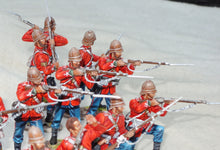 First Legion Anglo-Zulu War Painted Figure - Private, 24th Regiment, yelling & falling backwards.