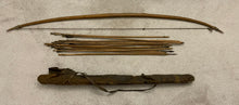 SAN ‘BUSHMAN’ BOW, QUIVER AND ARROWS