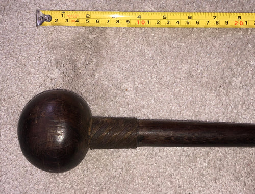 GOOD 19th CENTURY ZULU FIGHTING KNOBKERRY WITH WIRE DECORATION