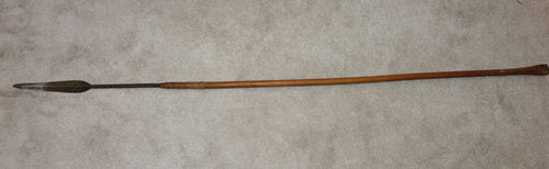 19th Century Zulu Throwing Spear, isijula, with bent blade
