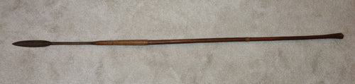 Good 19th Century Zulu Throwing Spear, isijula - 55-ins long, split-cane binding