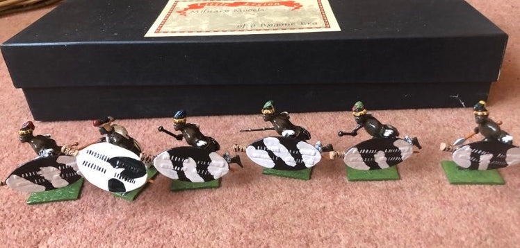 Little Legion - Toy Soldiers - Six Zulu Warriors Running To The Attack