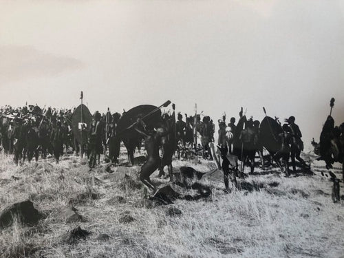 Publicity Still from 'ZULU DAWN' - Zulu Impi in Action