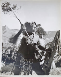 ZULU Movie Still - A very rare and striking image of a Zulu induna