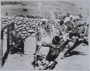 ZULU Movie Still - Michael Caine as Lieutenant Bromhead in action