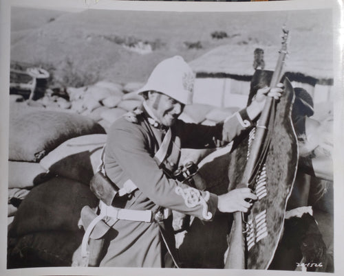 ZULU Movie Still - Featuring Stanley Baker as Lieutenant Chard in action