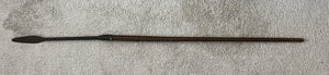 Zulu War Throwing Spear Picked Up At Battle of Kambula, Carved Inscription - 37 Inches