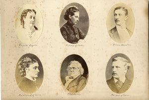 PAGE OF VICTORIAN PHOTOGRAPHS INCLUDING THE PRINCE IMPERIAL