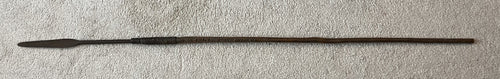 Zulu War Throwing Spear Picked Up At Battle of Ulundi, Carved Inscription - 47 Inches