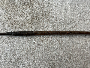 Zulu War Throwing Spear Picked Up At Battle of Ulundi, Carved Inscription - 47 Inches