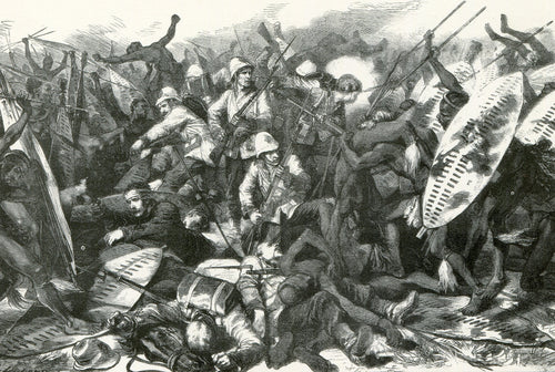 MODERN POSTCARD of iSandlwana, 'Fix Bayonets!'